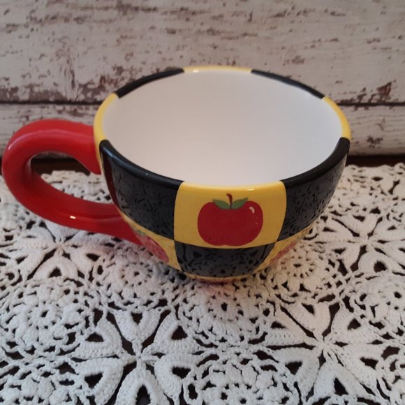 Large "Lady Jayne" Soup / Coffee Mug - Apples - Picture 3 of 4